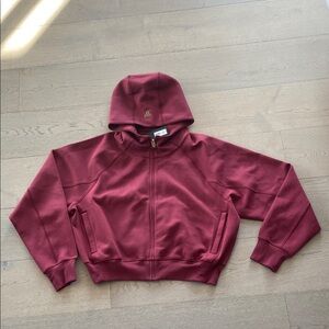 Aritzia Golden NWT - Oxygen High Hip hoodie. Cordovan colour.